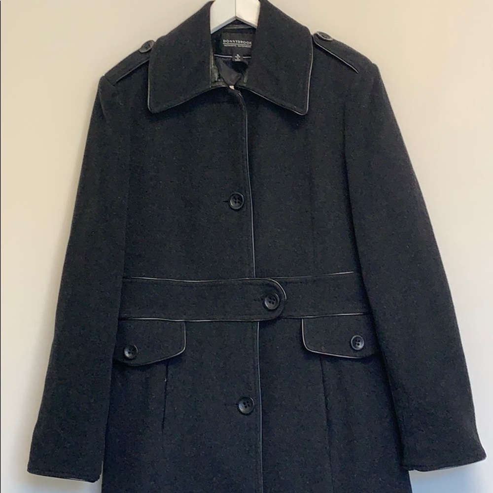 Donny Brook gray wool pea coat sz 8 - Picture 2 of 8
